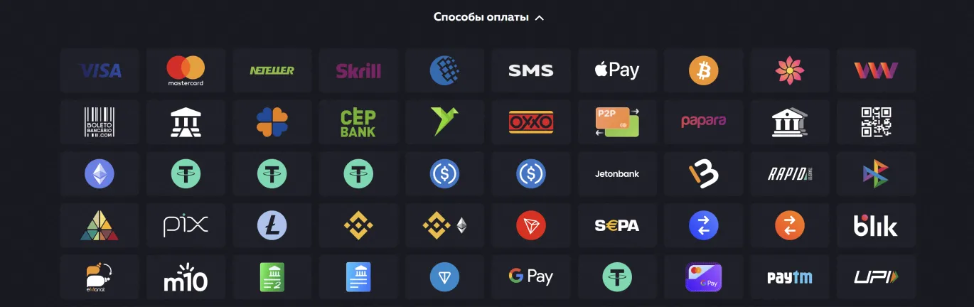 Платежные системы Vavada