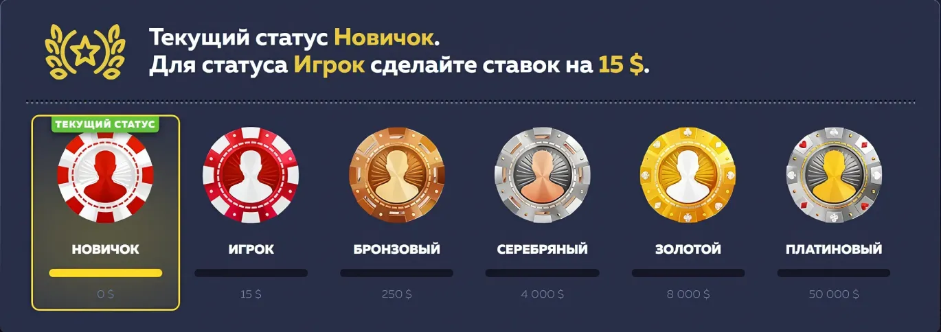 Статусы Vavada